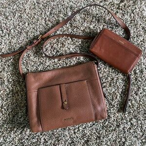 Fossil wallet and purse combo.